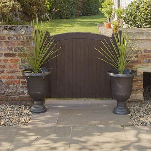 Brushed Champagne Garden Urn 2 Brushed Champagne Garden Urn - Image 2