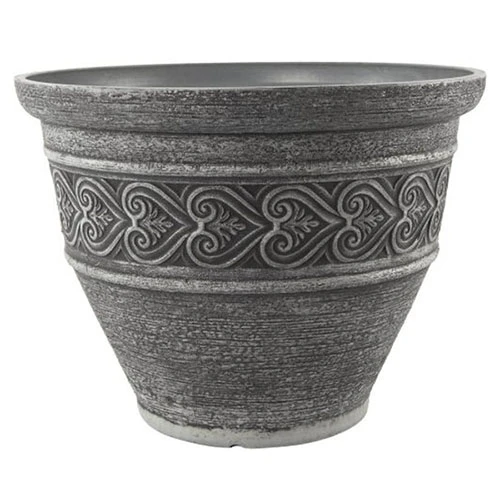Heart Round Planter 40cm (15.75in) Washed Granite 1 Heart Round Planter 40cm (15.75in) Washed Granite