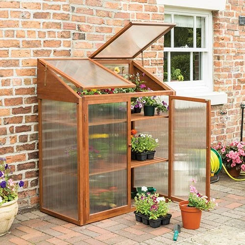 Hardwood Mini Greenhouse -Gardenista Store 160265