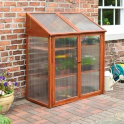 Hardwood Mini Greenhouse 6 Hardwood Mini Greenhouse -Gardenista Store 160265 1