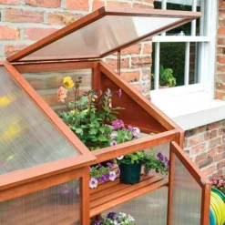 Hardwood Mini Greenhouse 9 Hardwood Mini Greenhouse -Gardenista Store 160265 4