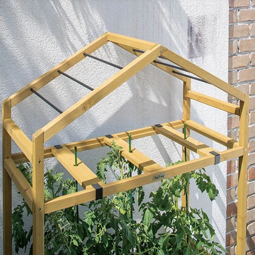 Tomato Greenhouse & PE Cover - Natural 2 Tomato Greenhouse & PE Cover - Natural - Image 2