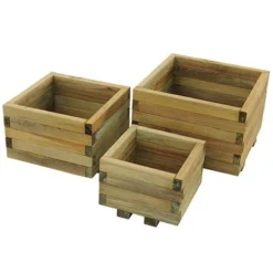 Kendal Square Planter - Set Of 3 4 Kendal Square Planter - Set Of 3 -Gardenista Store 161360 1