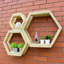 Honeycomb Shelf-Set Of 3