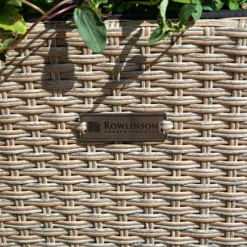 Square Rattan Planter In Natural Weave-Pack Of 2 5 Square Rattan Planter In Natural Weave-Pack Of 2 -Gardenista Store 161441 2